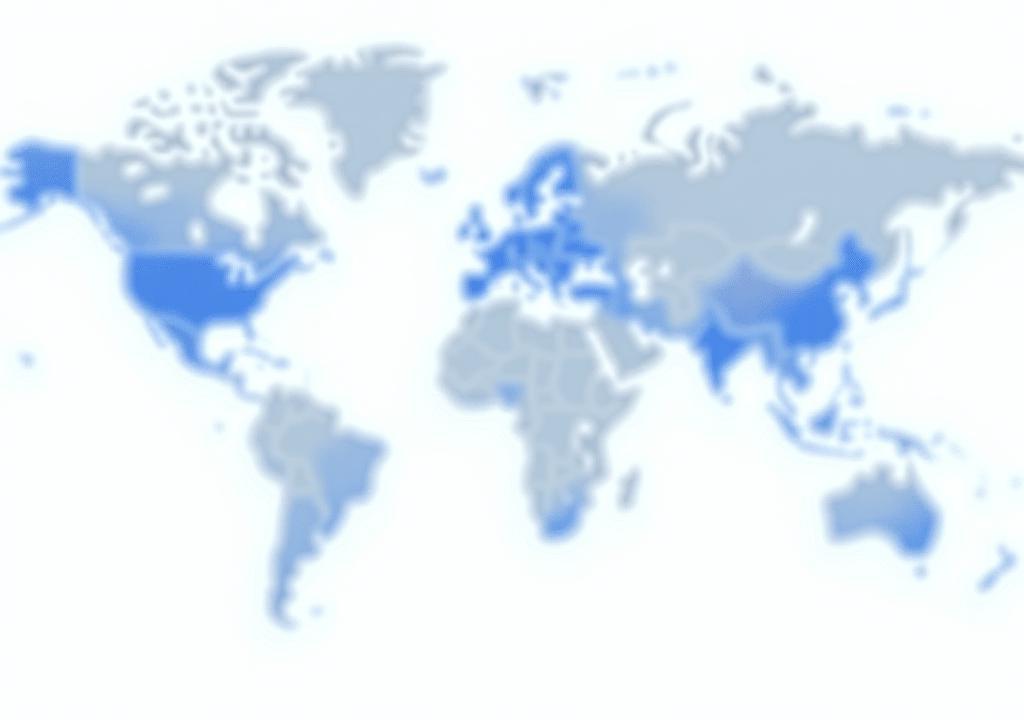 Global network coverage map